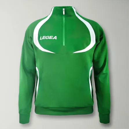 legea-algeria-giacca-allenamento-mezza-zip-con-cappuccio-verde-bianco-xl image 1