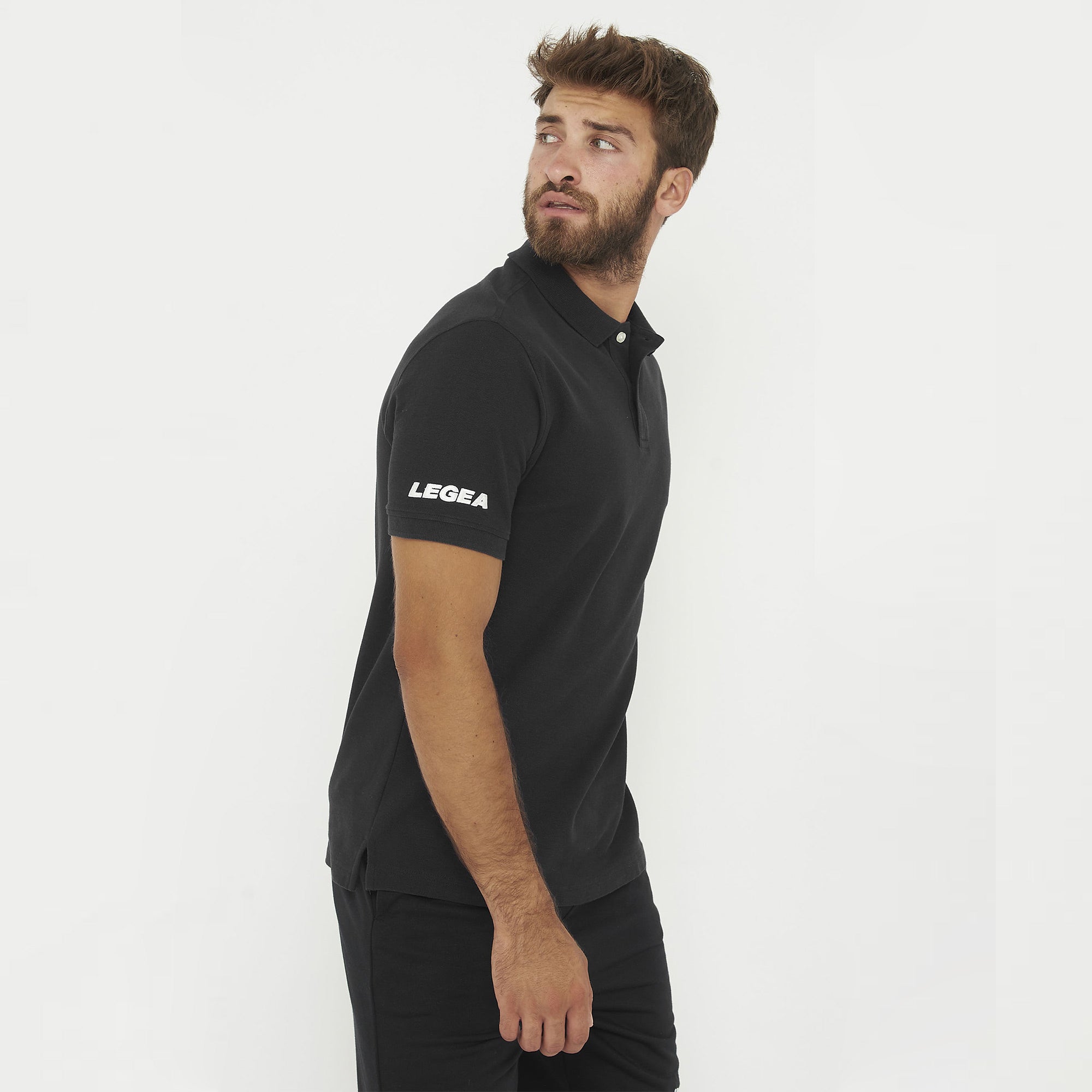 legea-ariete-polo-in-cotone-nero-xl image 3