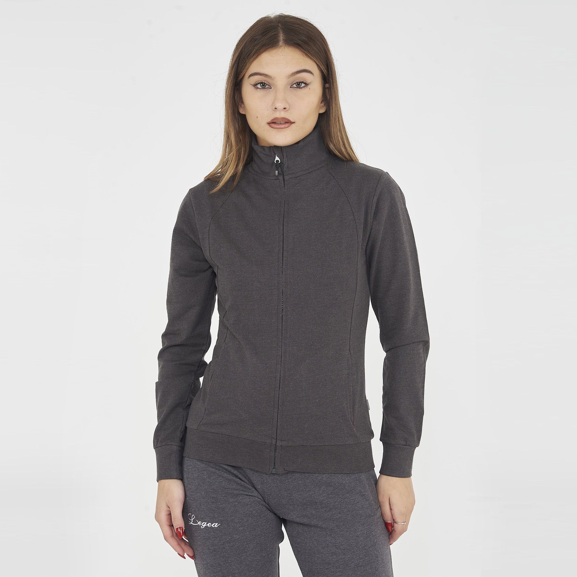 legea-giacca-sportiva-leggera-con-zip-ridaka-grigio-melange-s image 1