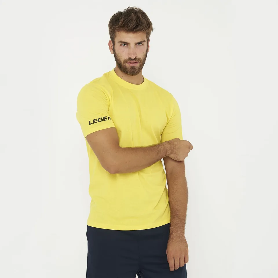legea-aria-t-shirt-in-cotone-gialla-m image 1