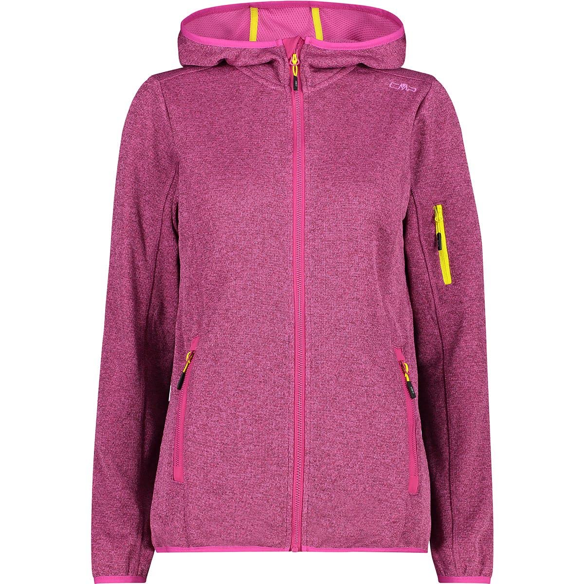cmp-rigel-giacca-in-pile-leggero-donna-con-cappuccio-in-maglia image 1