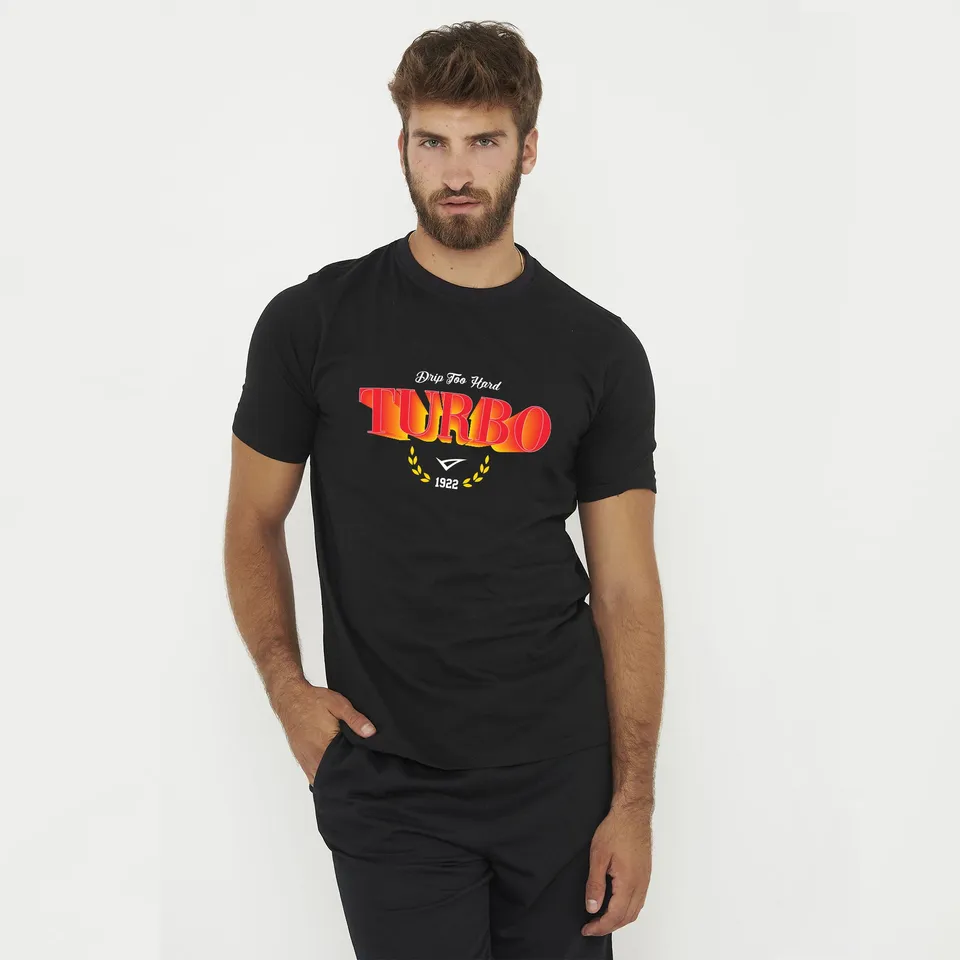 legea-turbo-t-shirt-in-cotone-nero-rosso-l image 1
