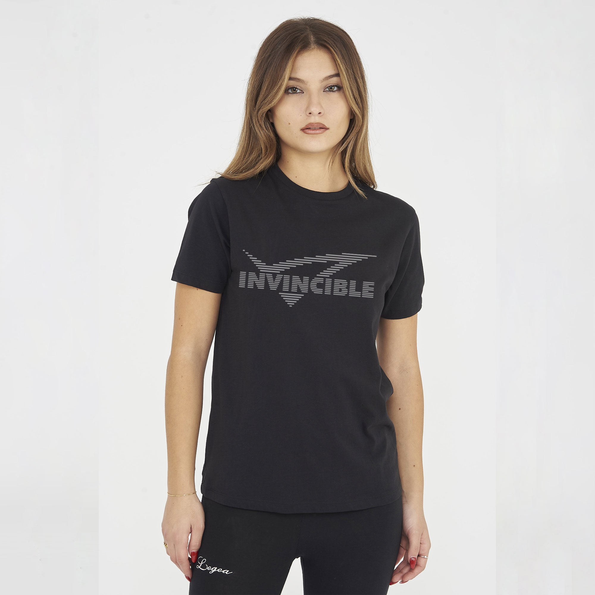 legea-invincible-t-shirt-in-cotone-donna-nero-l image 1