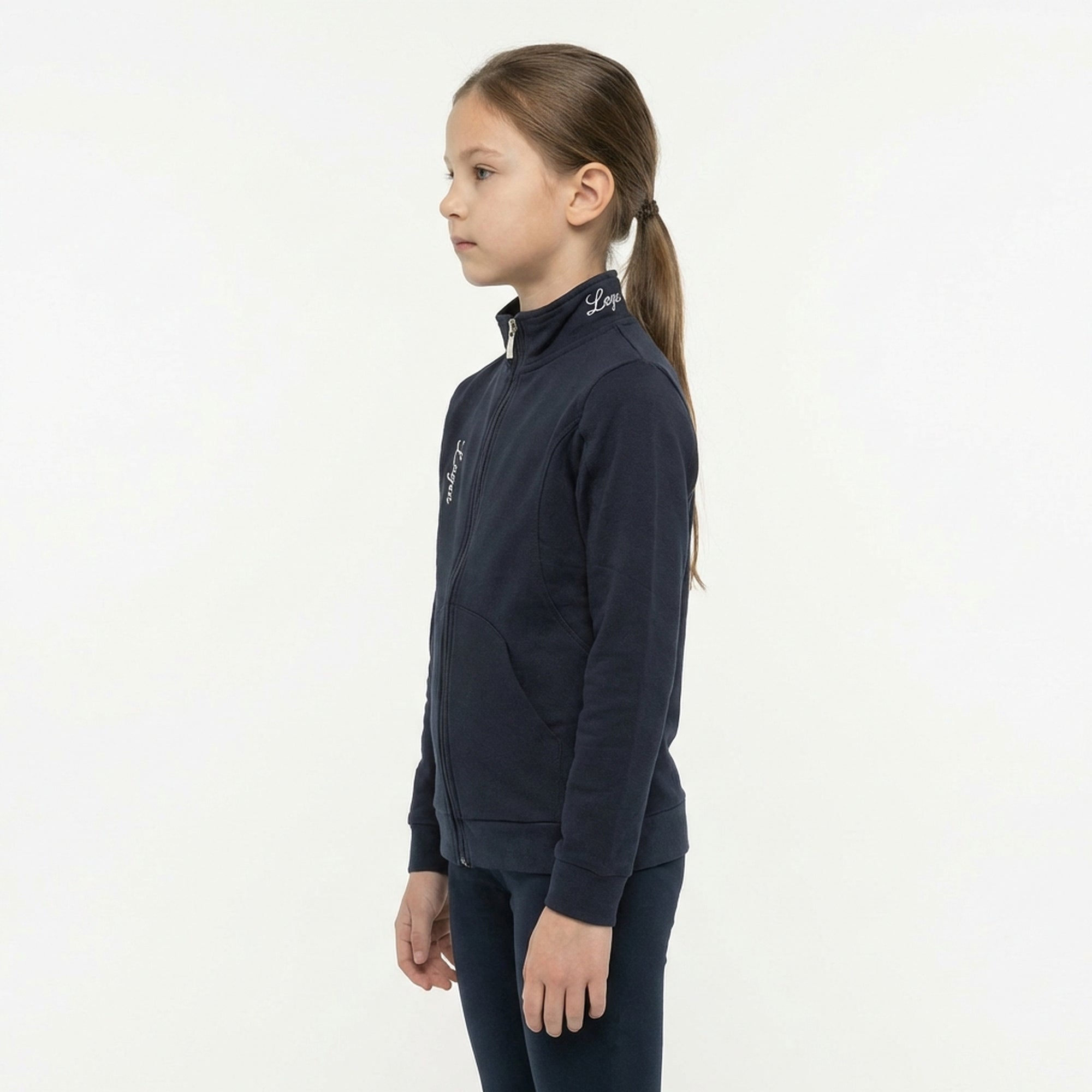 legea-karida-felpa-con-zip-in-cotone-blu-xs image 3