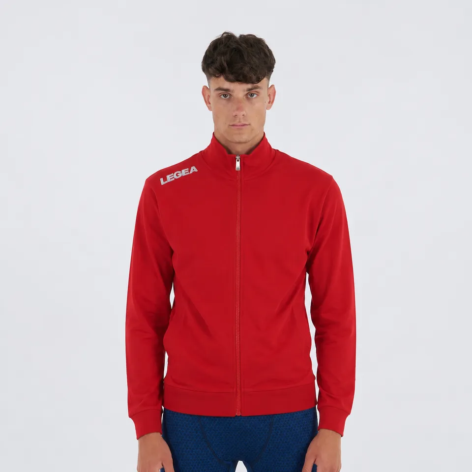 legea-felpa-tyrel-con-zip-e-cappuccio-rosso-l image 1