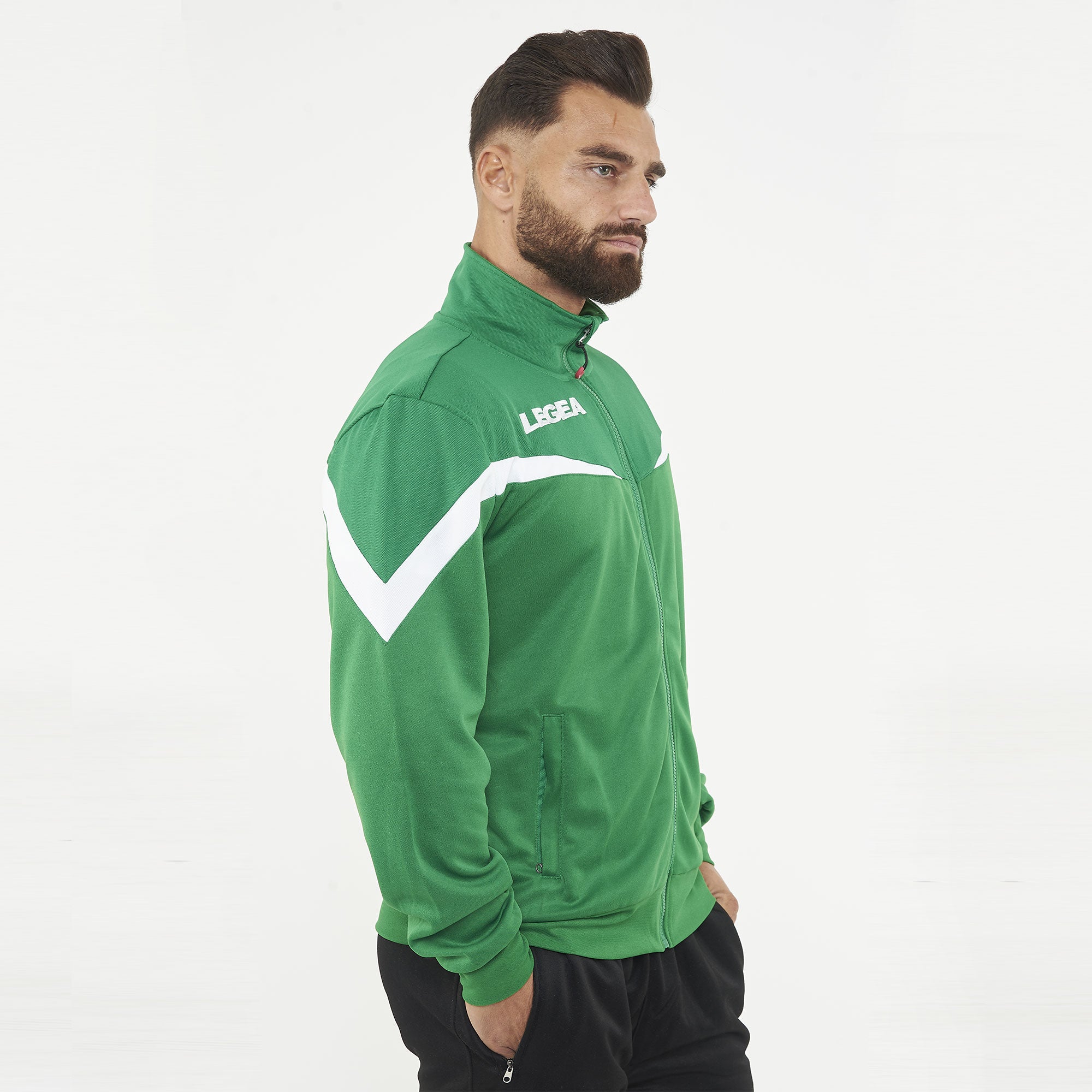 legea-mosca-giacca-sportiva-con-zip-verde-xl image 2