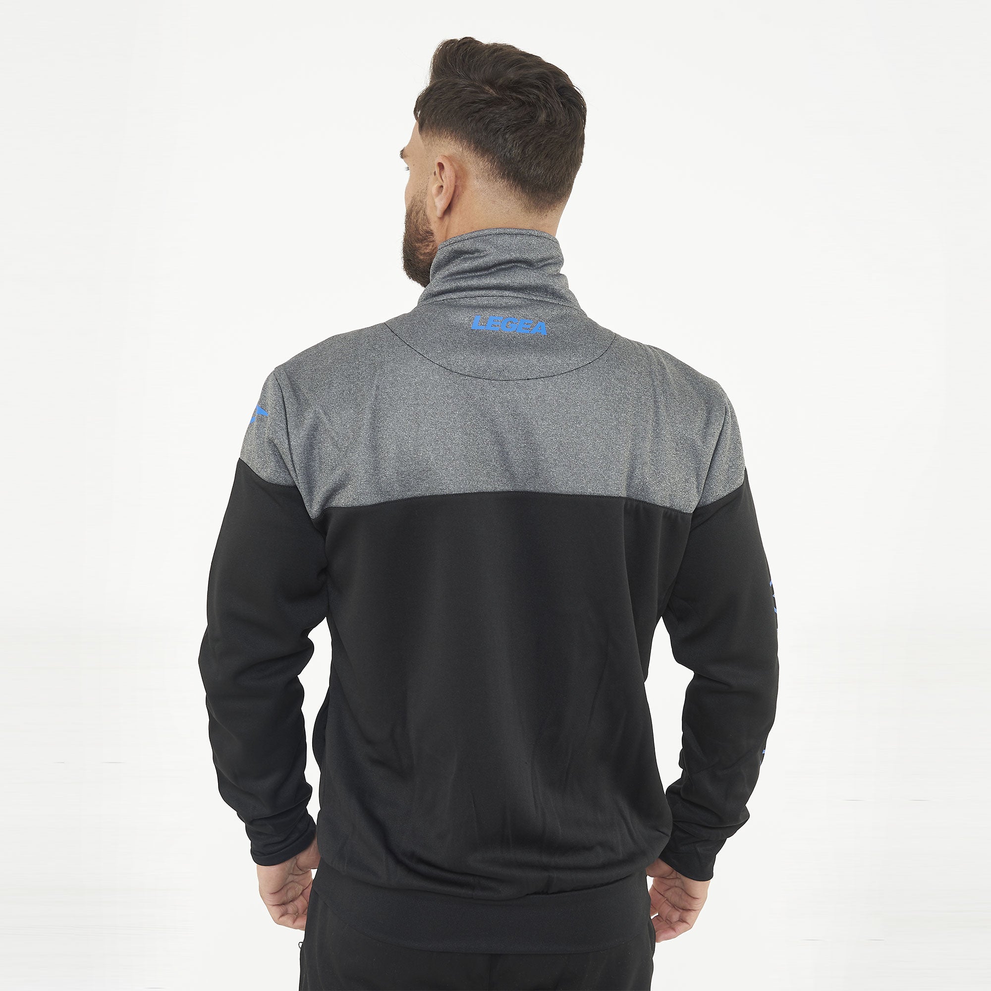 legea-ucla-giacca-sportiva-zip-poliestere-nero-turchese-xl image 4