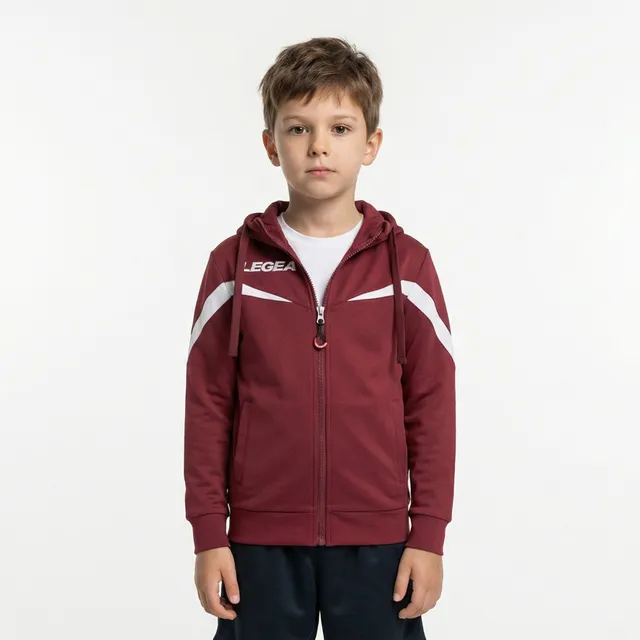 legea-turchia-giacca-sportiva-con-cappuccio-taglie-piccole-granata-2xs image 1