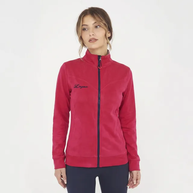 legea-mayte-felpa-donna-con-zip-amarena-m image 1