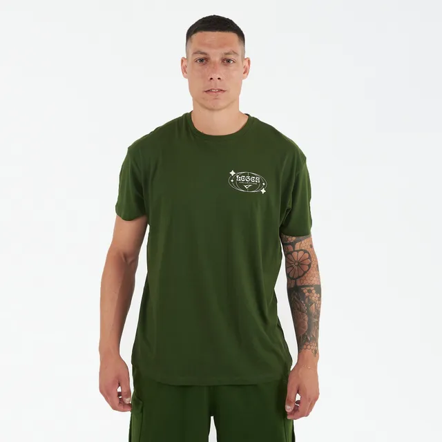 legea-bigger-t-shirt-in-cotone-verde-militare-s image 1