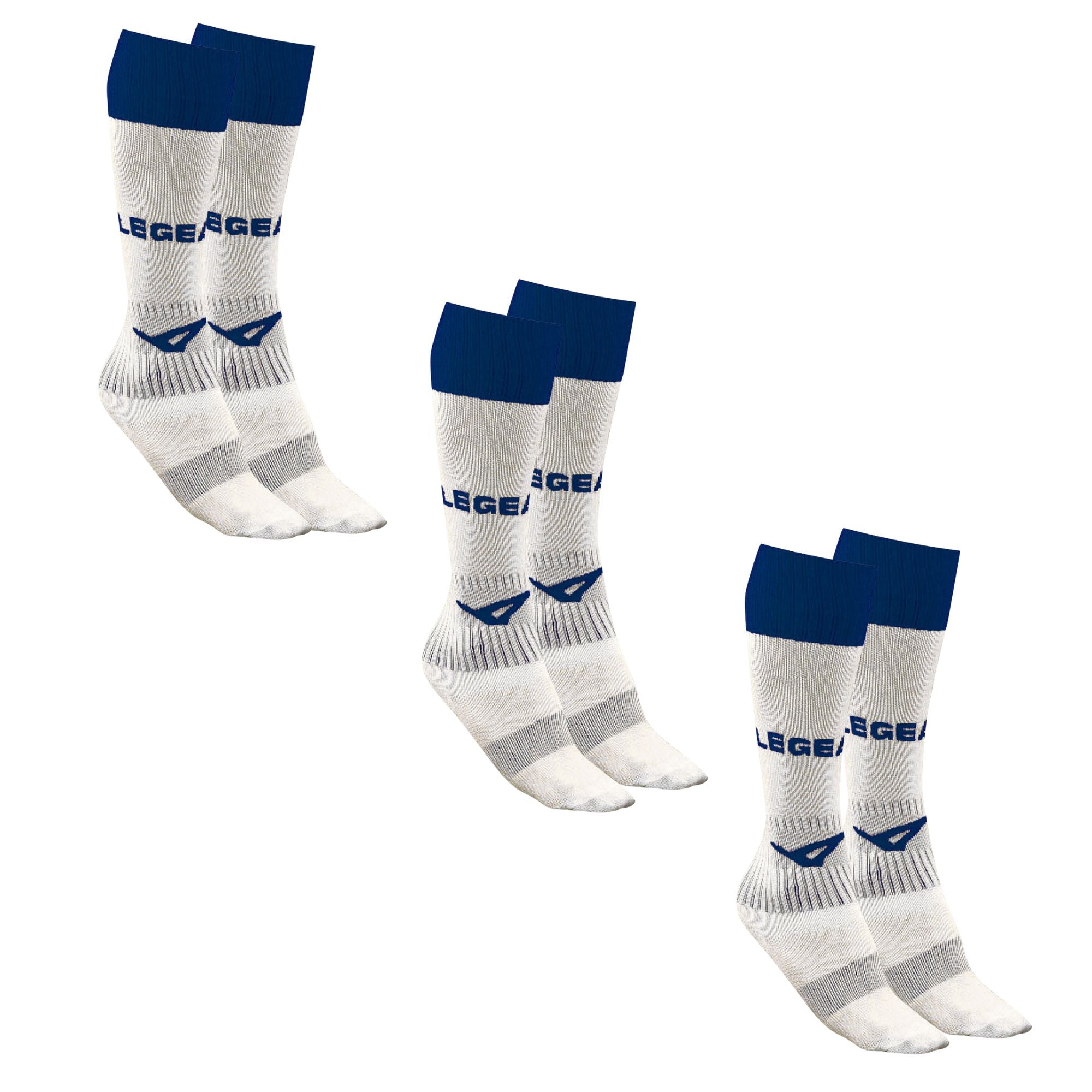 legea-ciclone-calze-calcio-pack-3-paia-bianco-blu-taglia-2 image 1