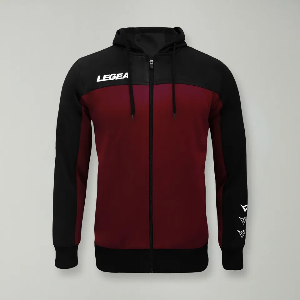 legea-giacca-sportiva-con-zip-flex-nero-granata-l image 1