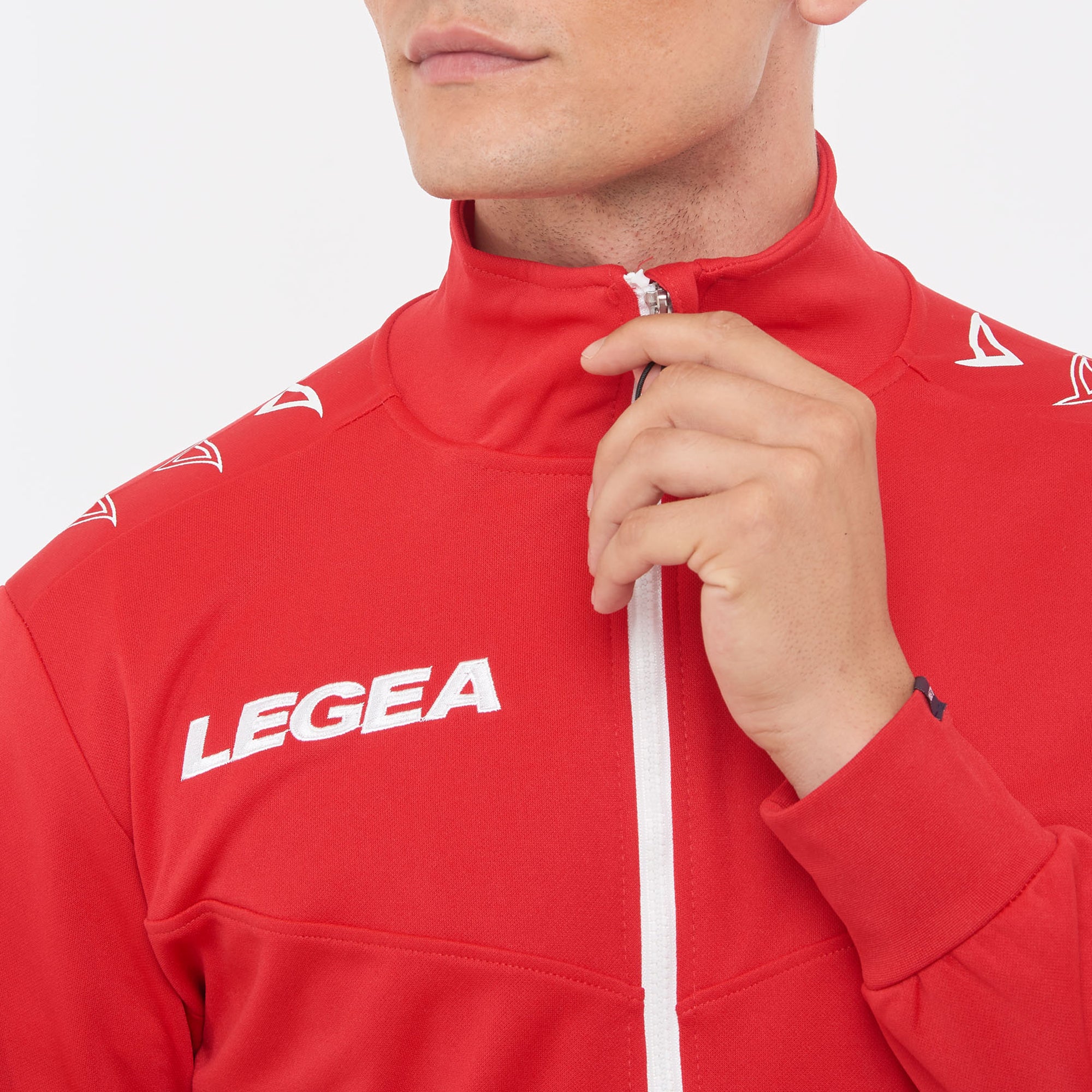 legea-alabama-giacca-con-zip-intera-rosso-l image 3