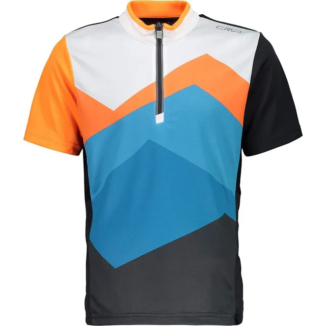 cmp-30c9494-t-shirt-ciclismo-mezza-zip-bambini-ragazzi image 1