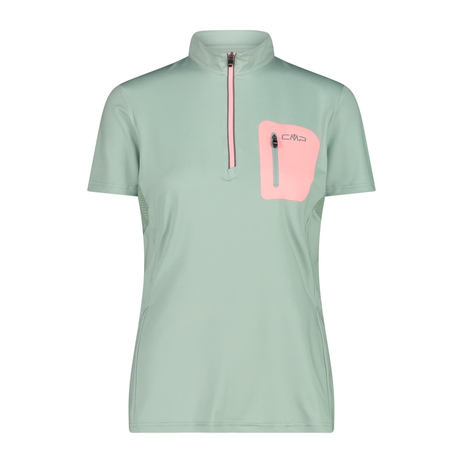 cmp-t-shirt-elasticizzata-bici-donna-mezza-zip-altak image 4