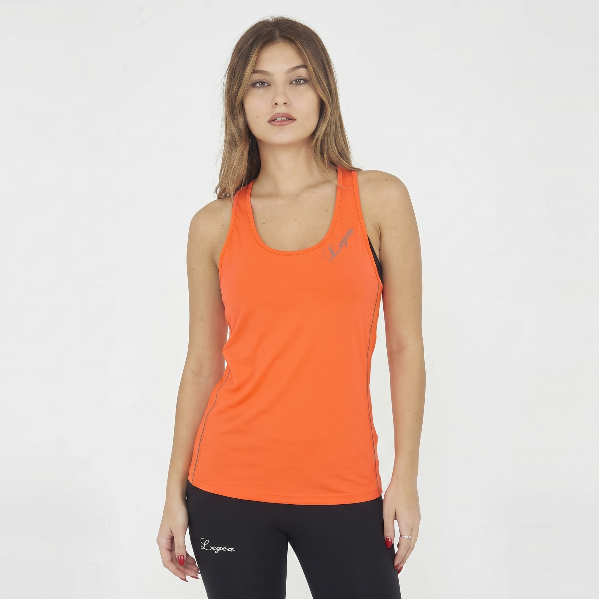 legea-act-quilk-canotta-donna-allenamento-arancio-fluo-l image 1