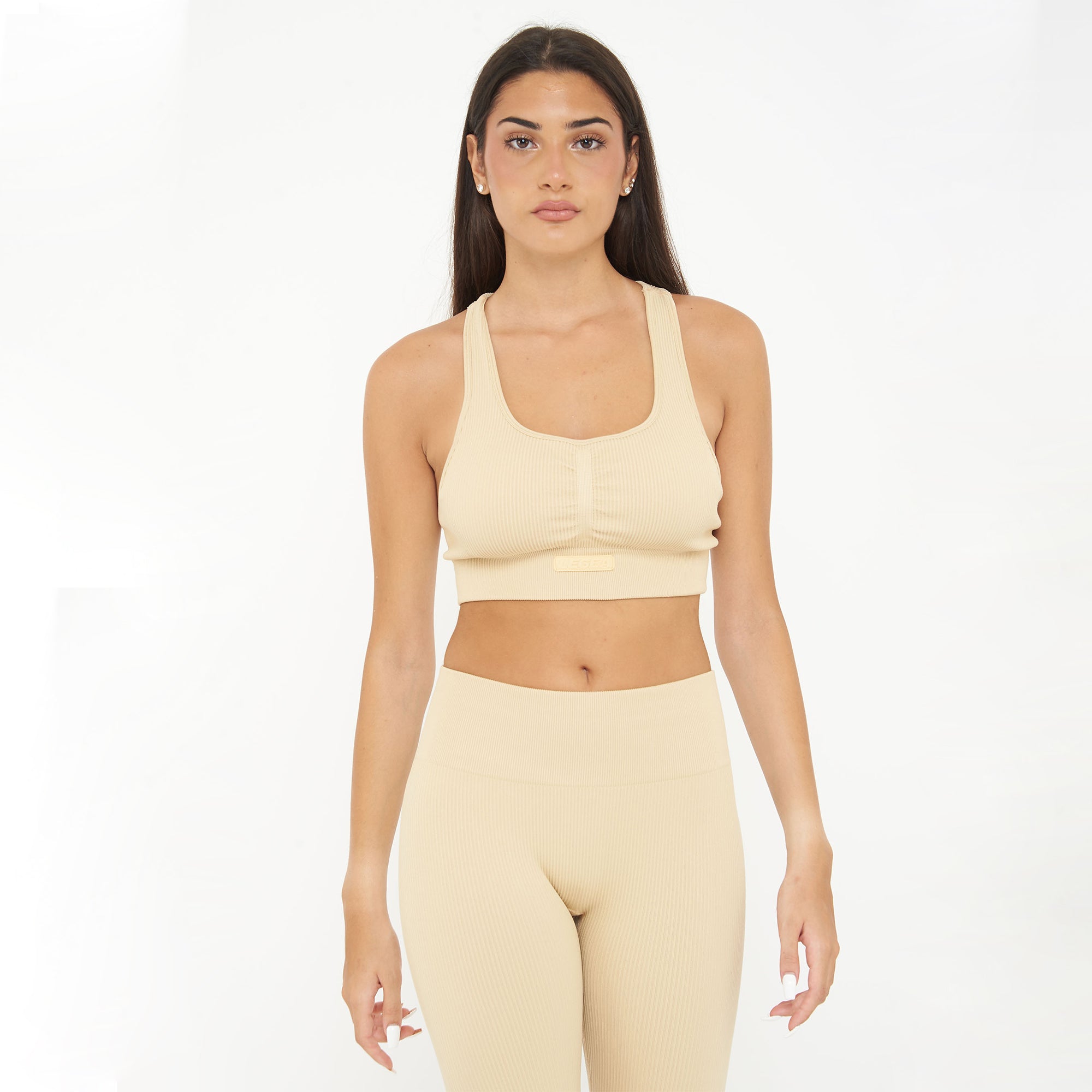 legea-iconic-top-fitness-crop-donna-sabbia-m image 1