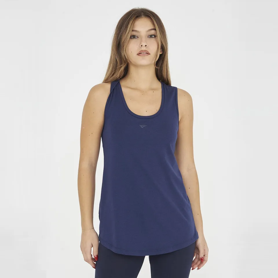 legea-mimas-canotta-fitness-donna-in-cotone-blu-l image 1
