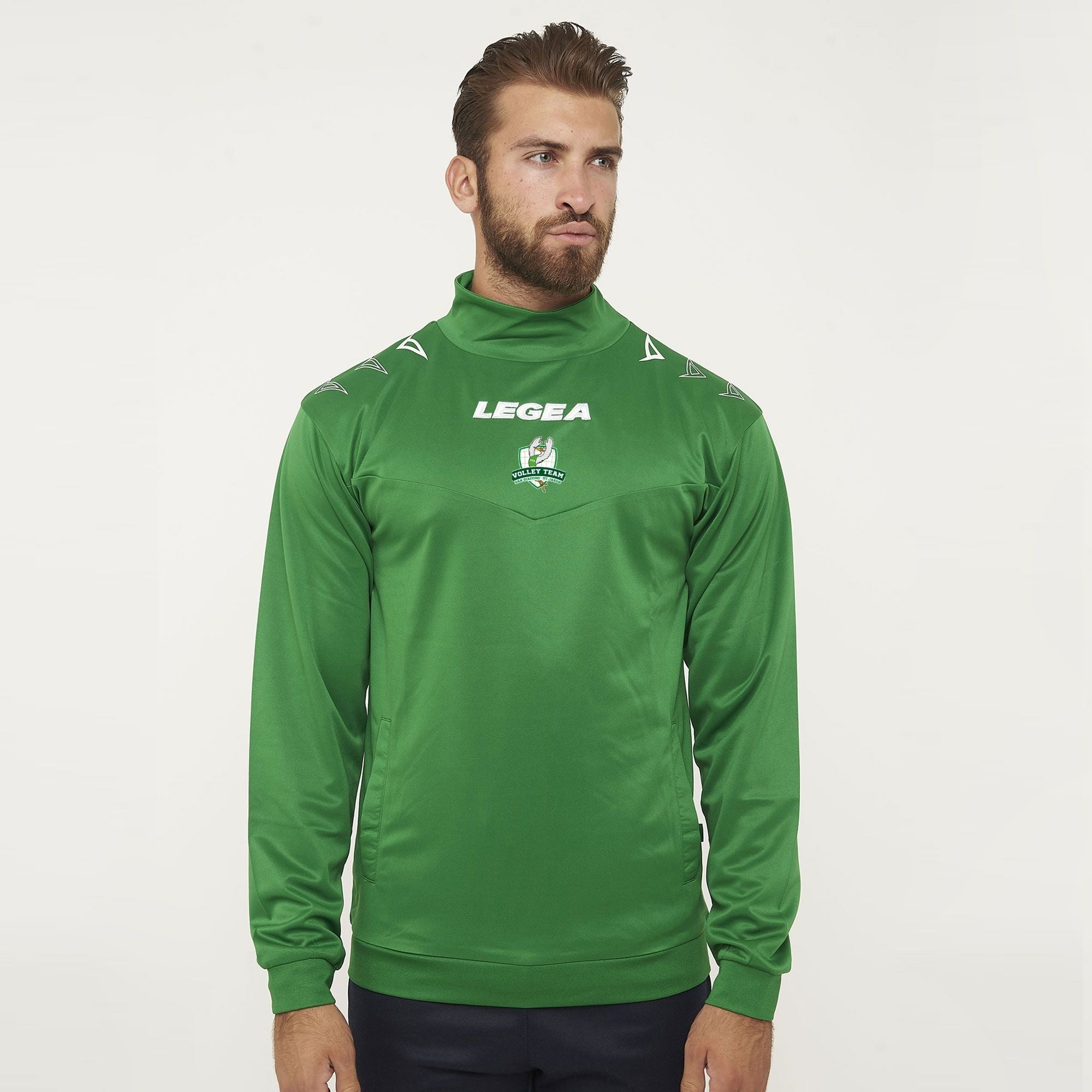 legea-volley-team-san-giacomo-giacca-collo-alto-allenamento-verde image 2