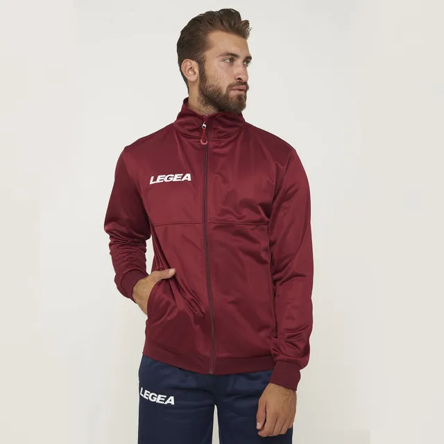 legea-cuba-giacca-sportiva-con-zip-granata-2xl image 1