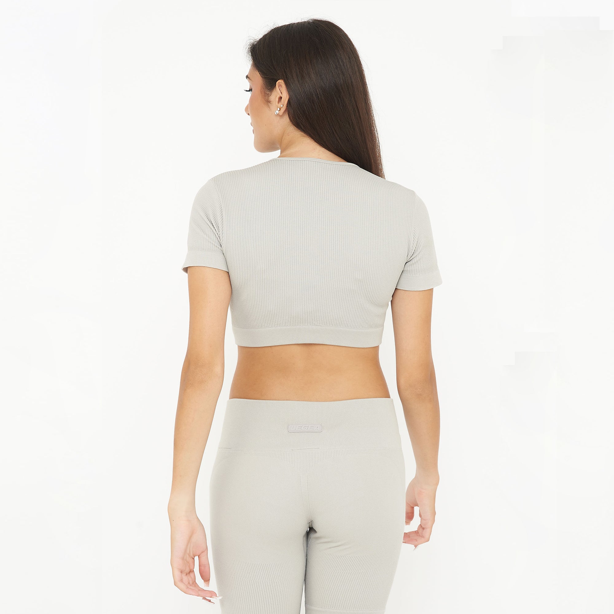 legea-way-ride-completino-allenamento-donna-grigio-chiaro image 2