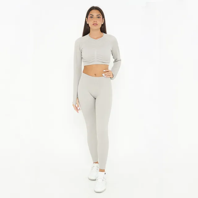 legea-imala-burner-completino-da-allenamento-donna-grigio-chiaro image 1