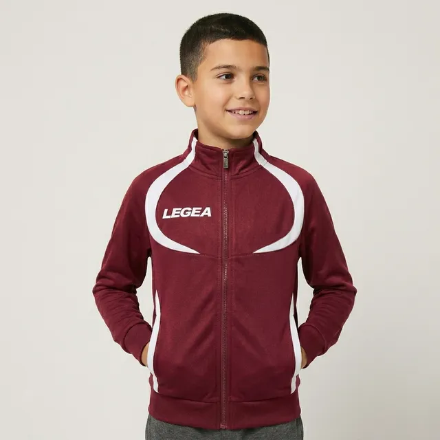 legea-singapore-giacca-con-zip-bambino-granata-3xs image 1