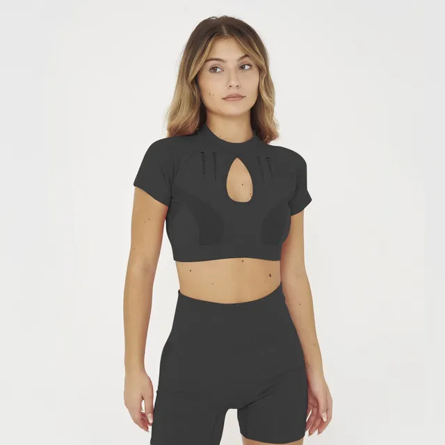 legea-maglia-crop-da-allenamento-lexi-donna-nero-l image 1