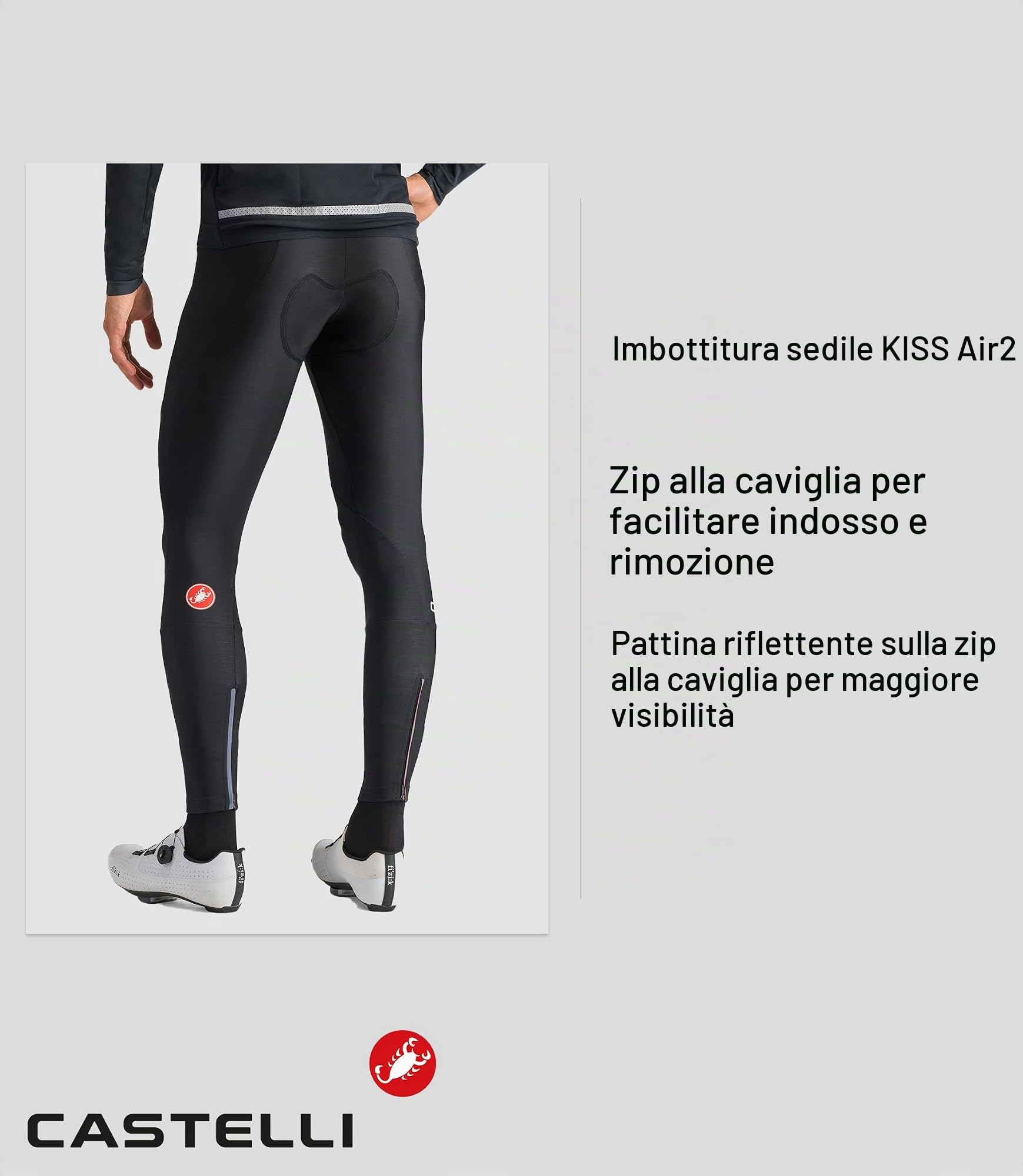 castelli-entrata-bibtight-calzamaglia-ciclismo-uomo-con-bretelle image 5