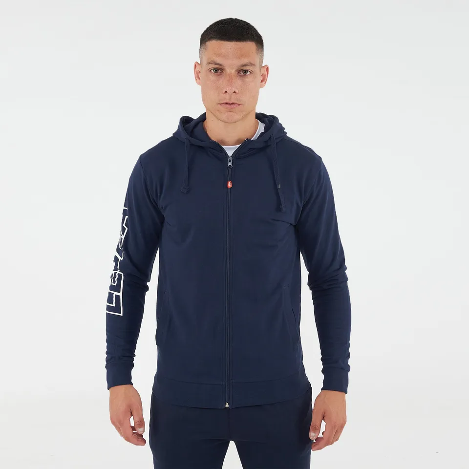 legea-giacca-bulino-in-cotone-con-cappuccio-e-zip-blu-xl image 1
