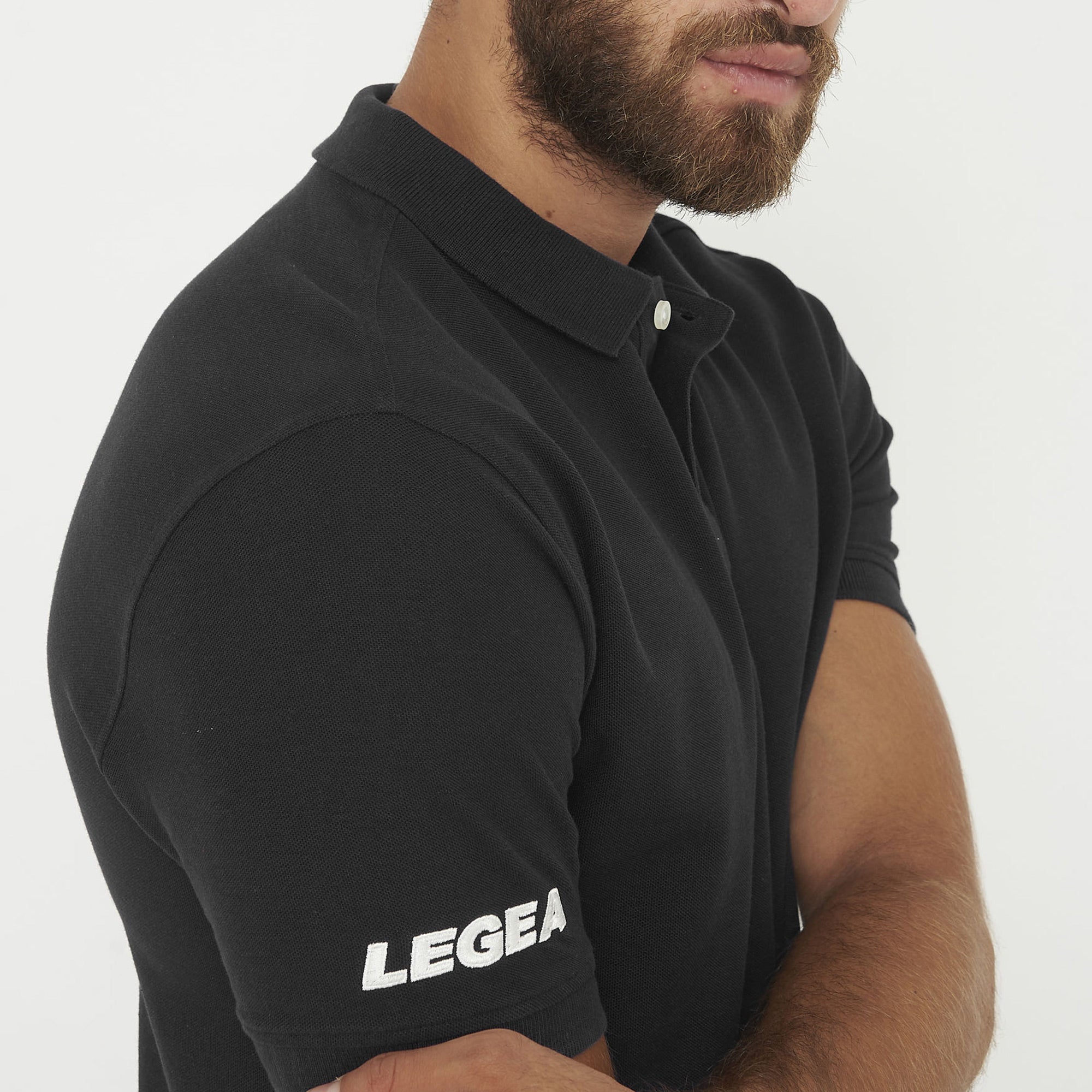 legea-ariete-polo-in-cotone-nero-xl image 6