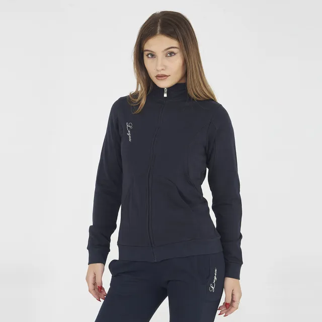 legea-karida-felpa-con-mezza-zip-in-cotone-blu-2xl image 1