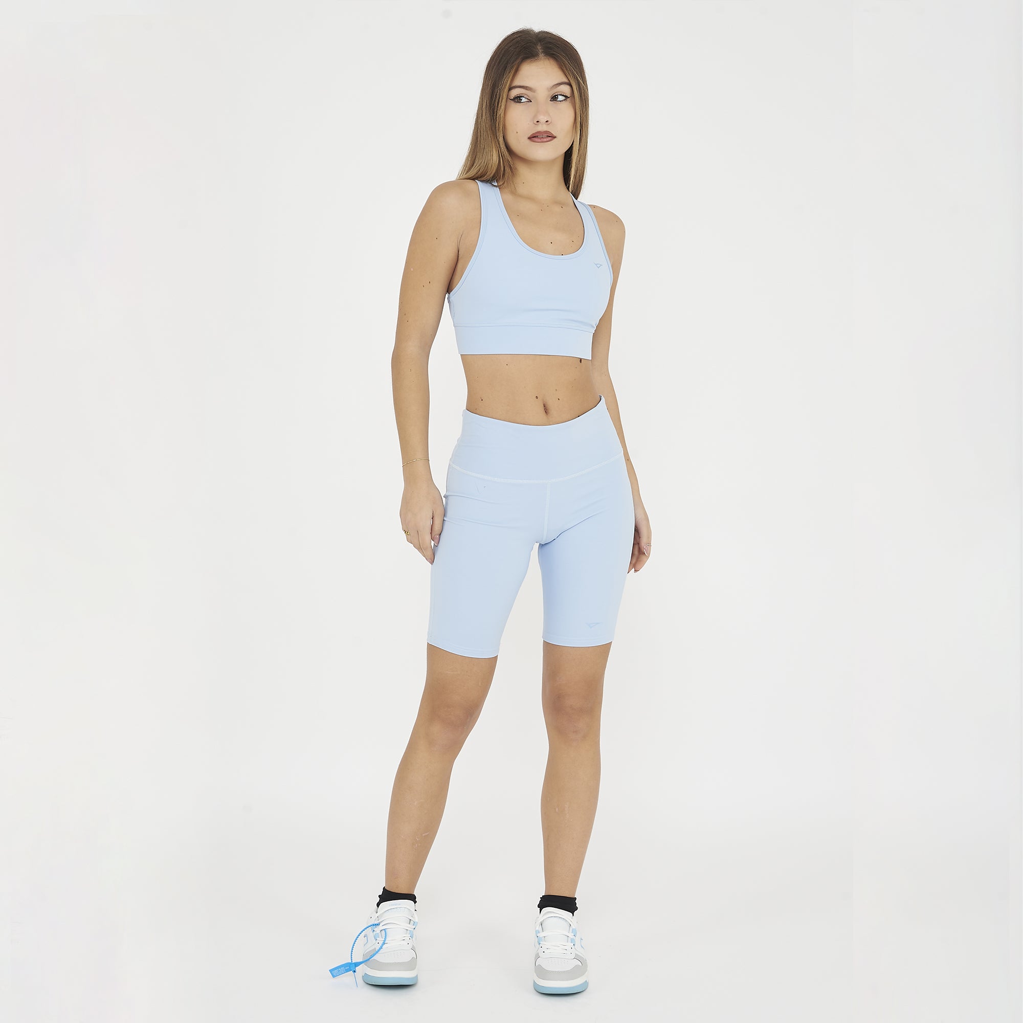 legea-antea-short-aderenti-allenamento-donna-celeste-m image 5