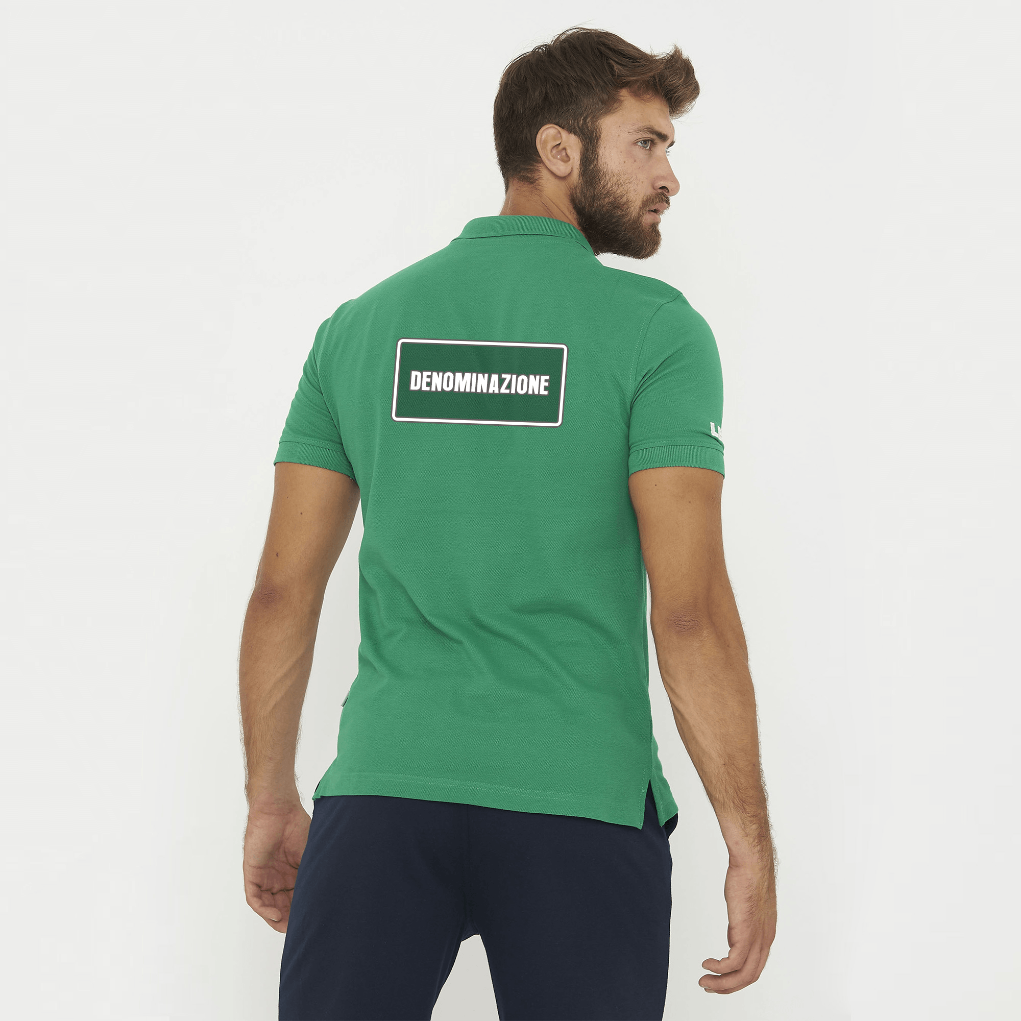 legea-ariete-polo-in-cotone-verde-fitav image 2