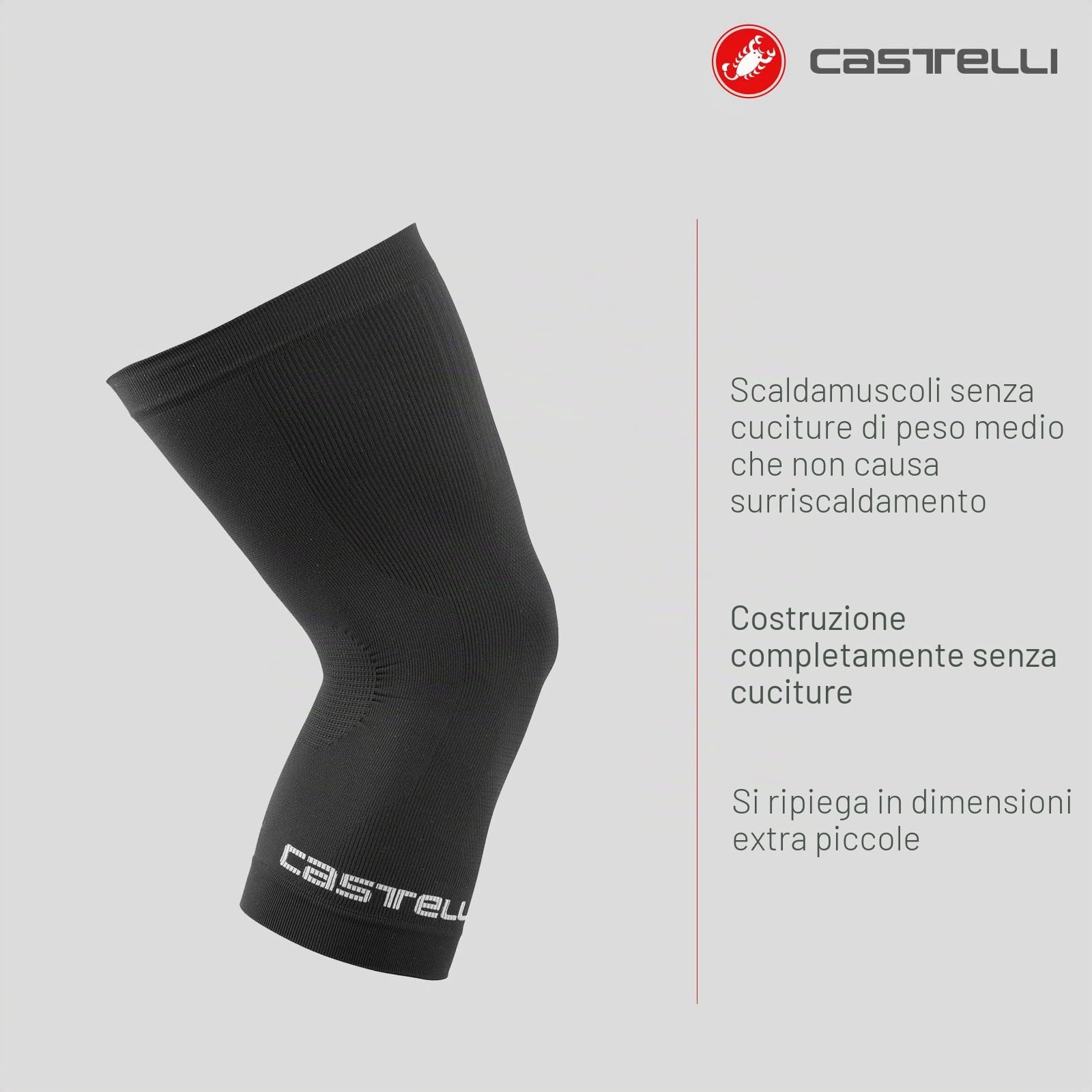 castelli-pro-seamless-scaldamuscoli-ginocchia-unisex image 2