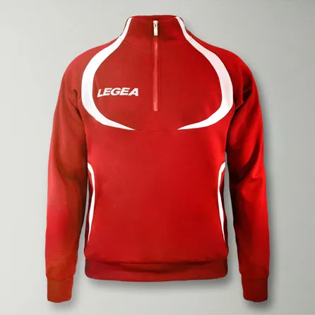 legea-algeria-giacca-allenamento-mezza-zip-rosso-bianco-s image 1