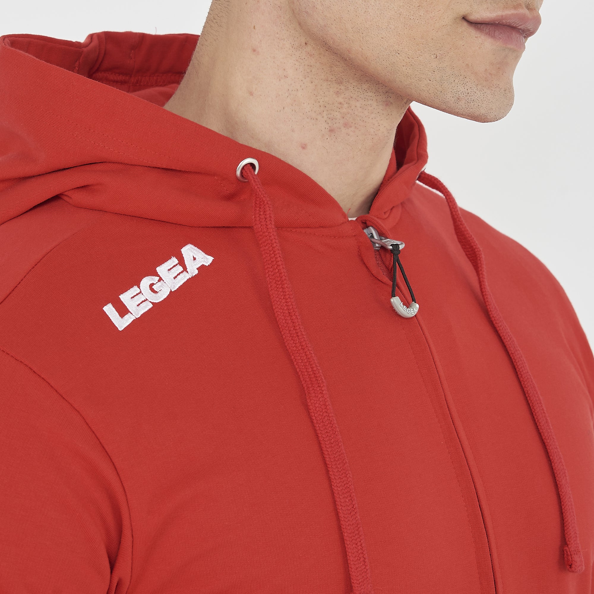 legea-farel-felpa-con-zip-e-cappuccio-in-french-terry-rosso-m image 5
