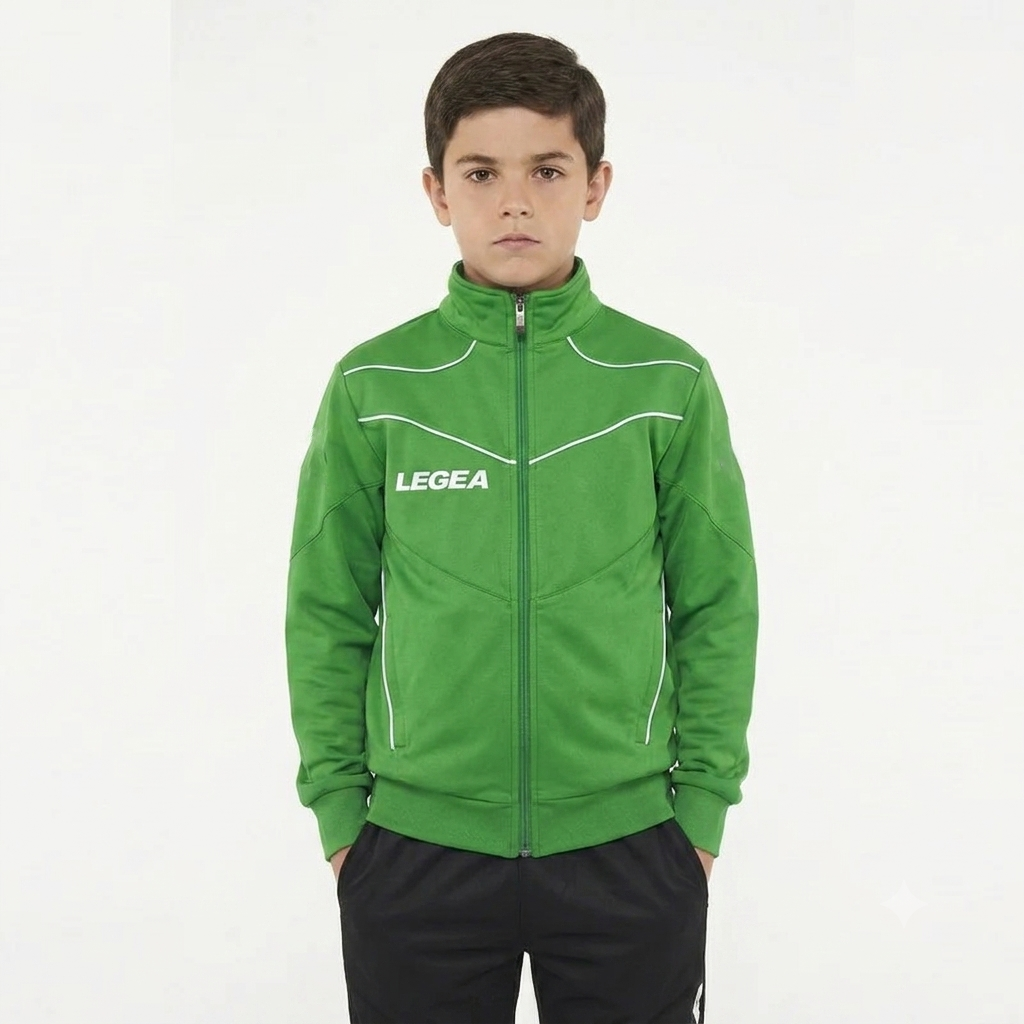 legea-texas-junior-giacca-sportiva-con-zip-verde-3xs image 1