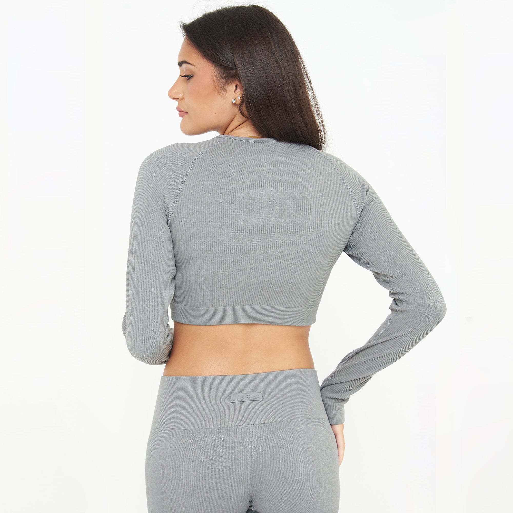 legea-imala-maglia-fitness-crop-manica-lunga-piombo-l image 2