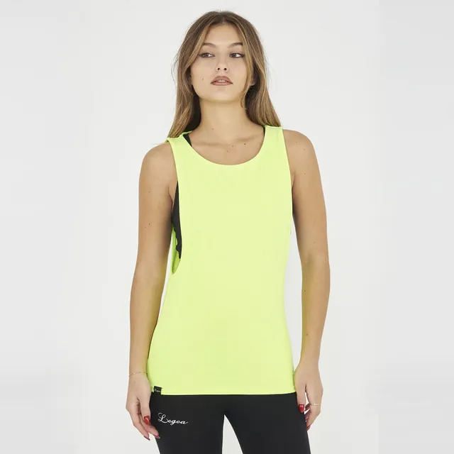legea-nisher-canotta-cotone-allenamento-giallo-fluo-l image 1