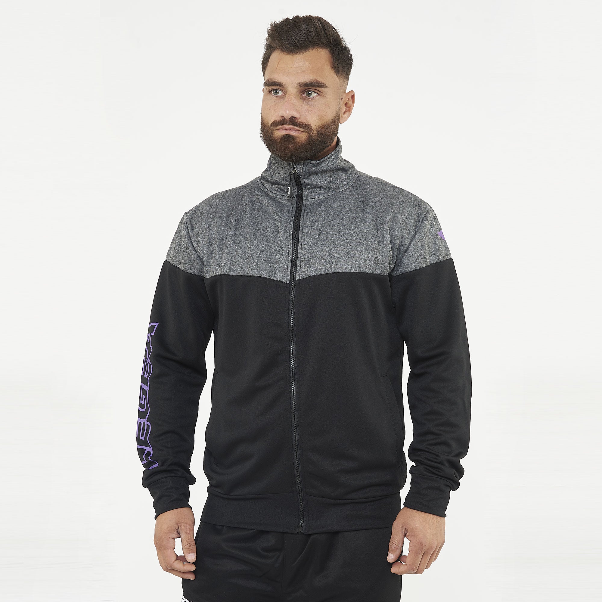 legea-giacca-sportiva-ucla-con-zip-nero-viola-s image 1