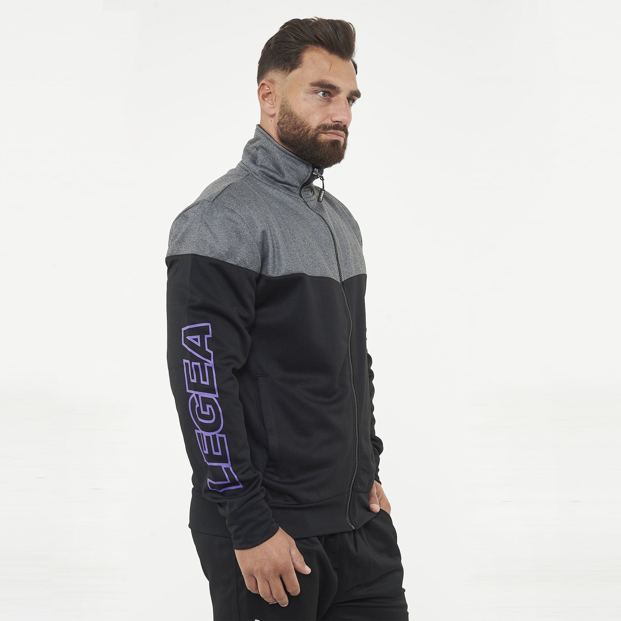 legea-giacca-sportiva-ucla-con-zip-nero-viola-l image 5