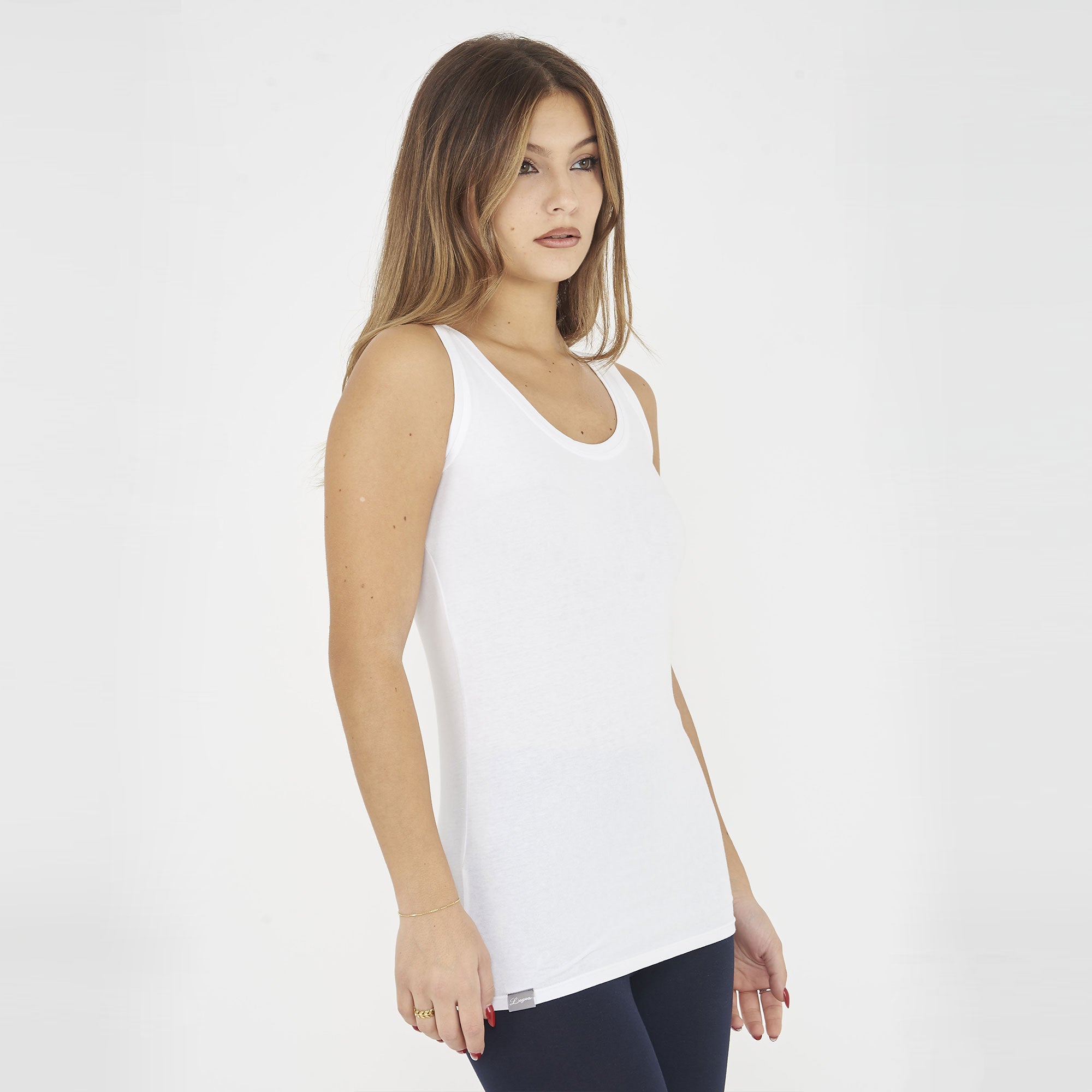 legea-raita-canotta-cotone-spalle-larghe-bianco-l image 3