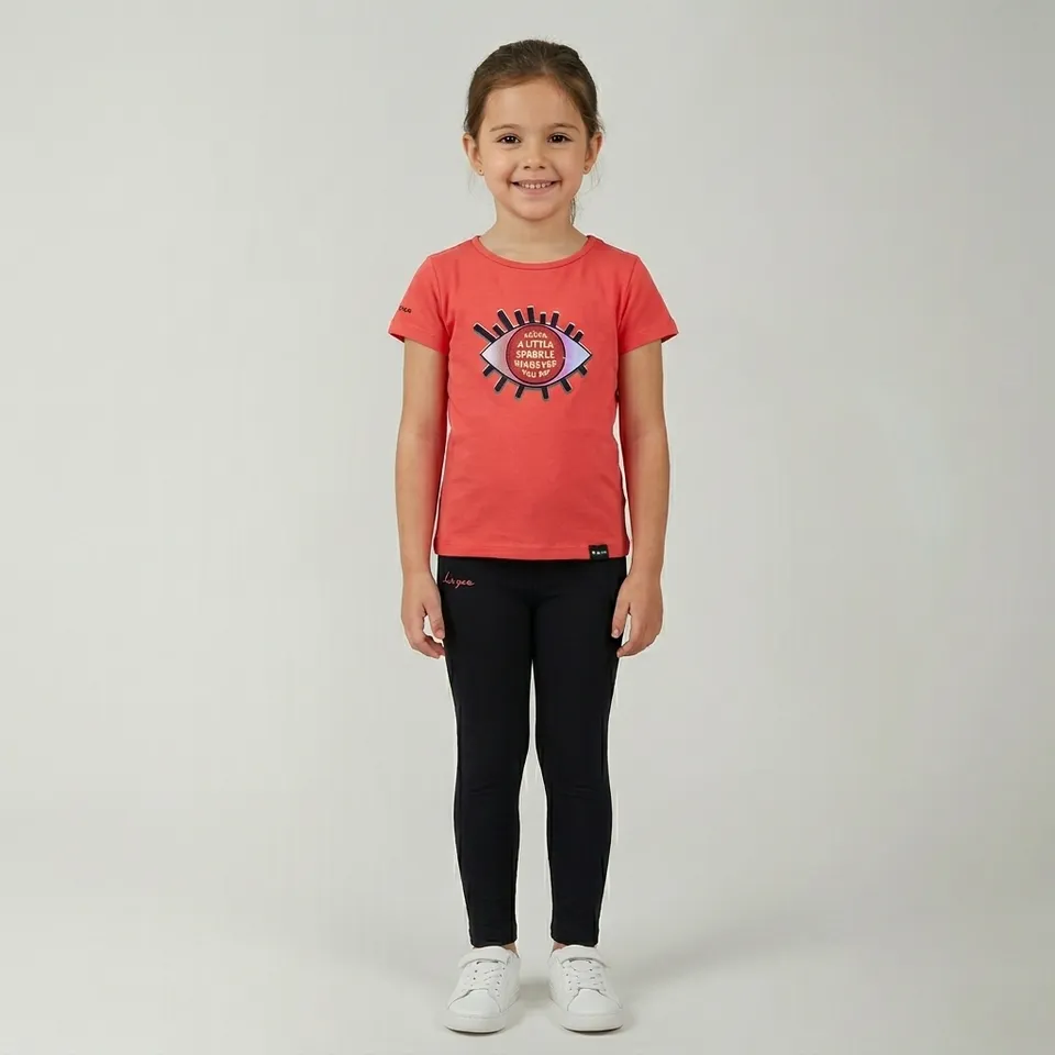 legea-vetra-completino-in-cotone-per-bambine-rosa-scuro-4xs image 1