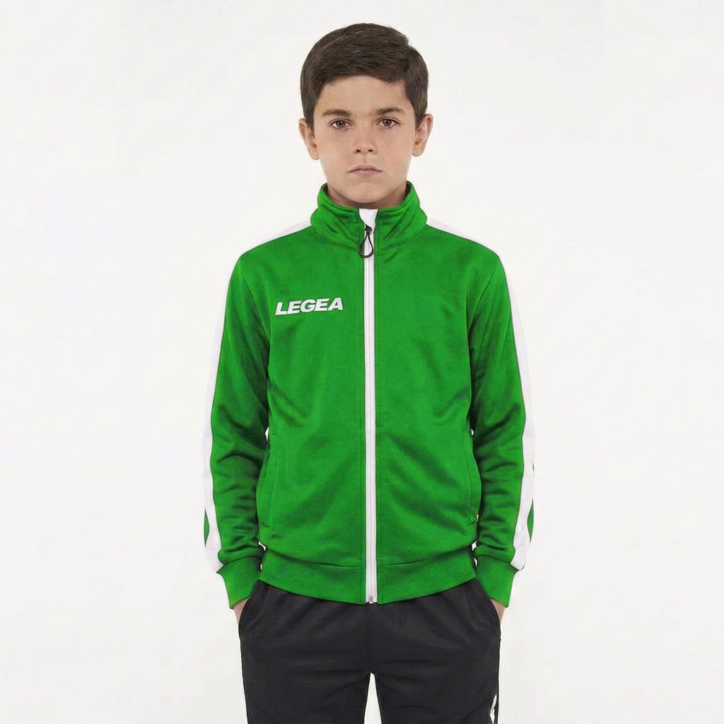 legea-california-giacca-bambini-con-zip-verde-2xs image 1