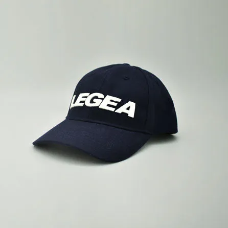 legea-plata-cappellino-in-cotone-con-visiera-blu image 1