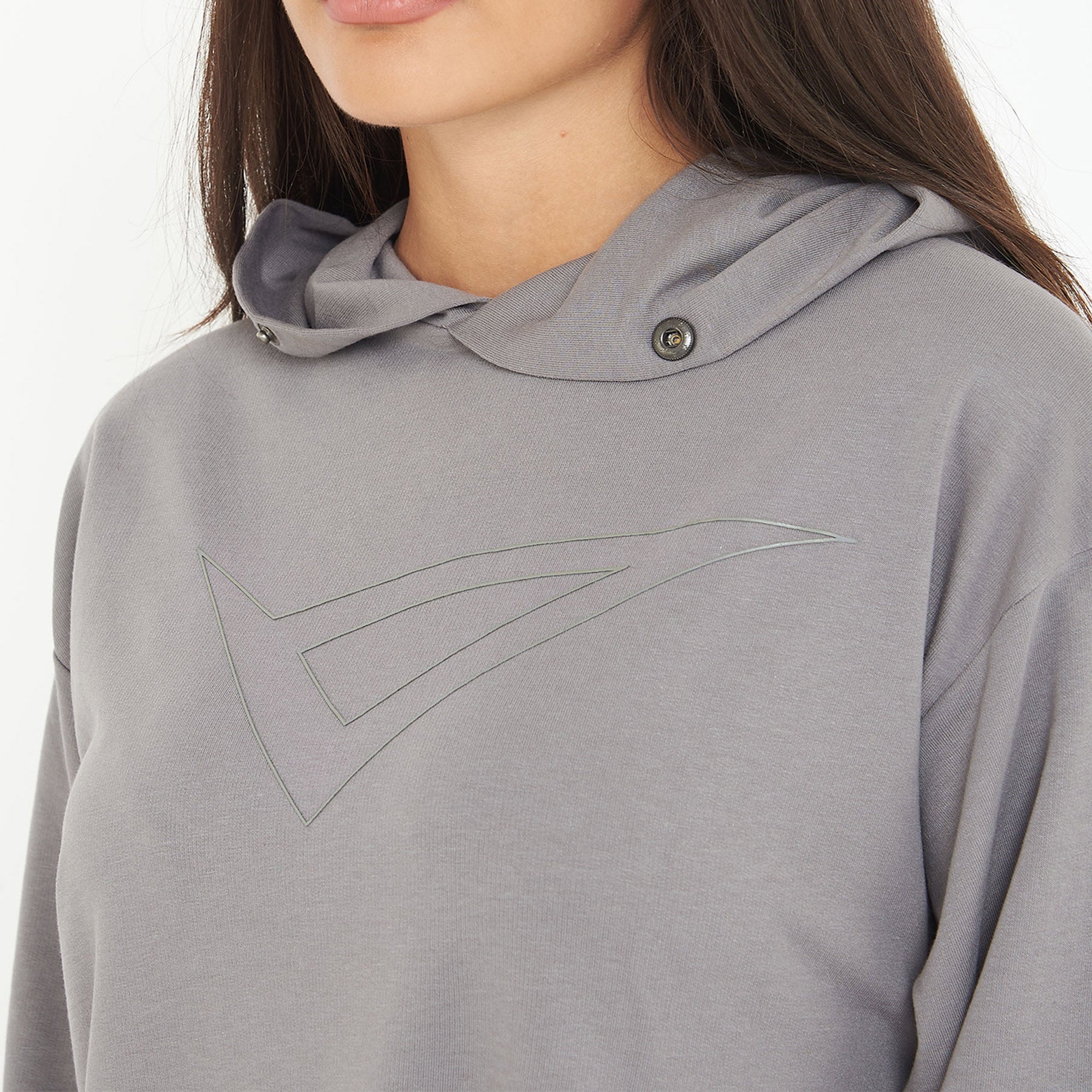 legea-felpa-con-cappuccio-in-cotone-f-loosy-grigio-scuro-s image 3