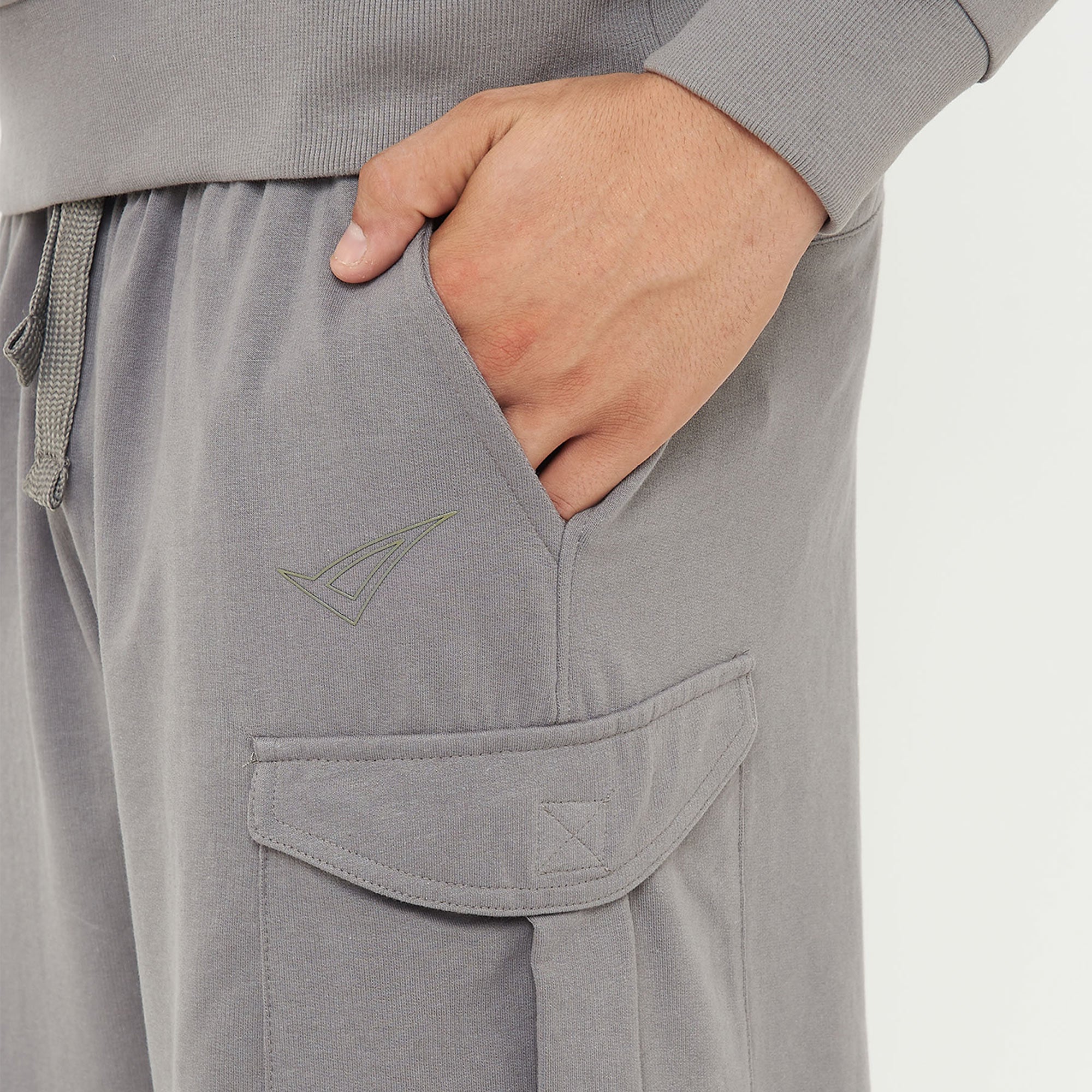 legea-f9-pantaloncini-cargo-french-terry-9-grigio-scuro-l image 5