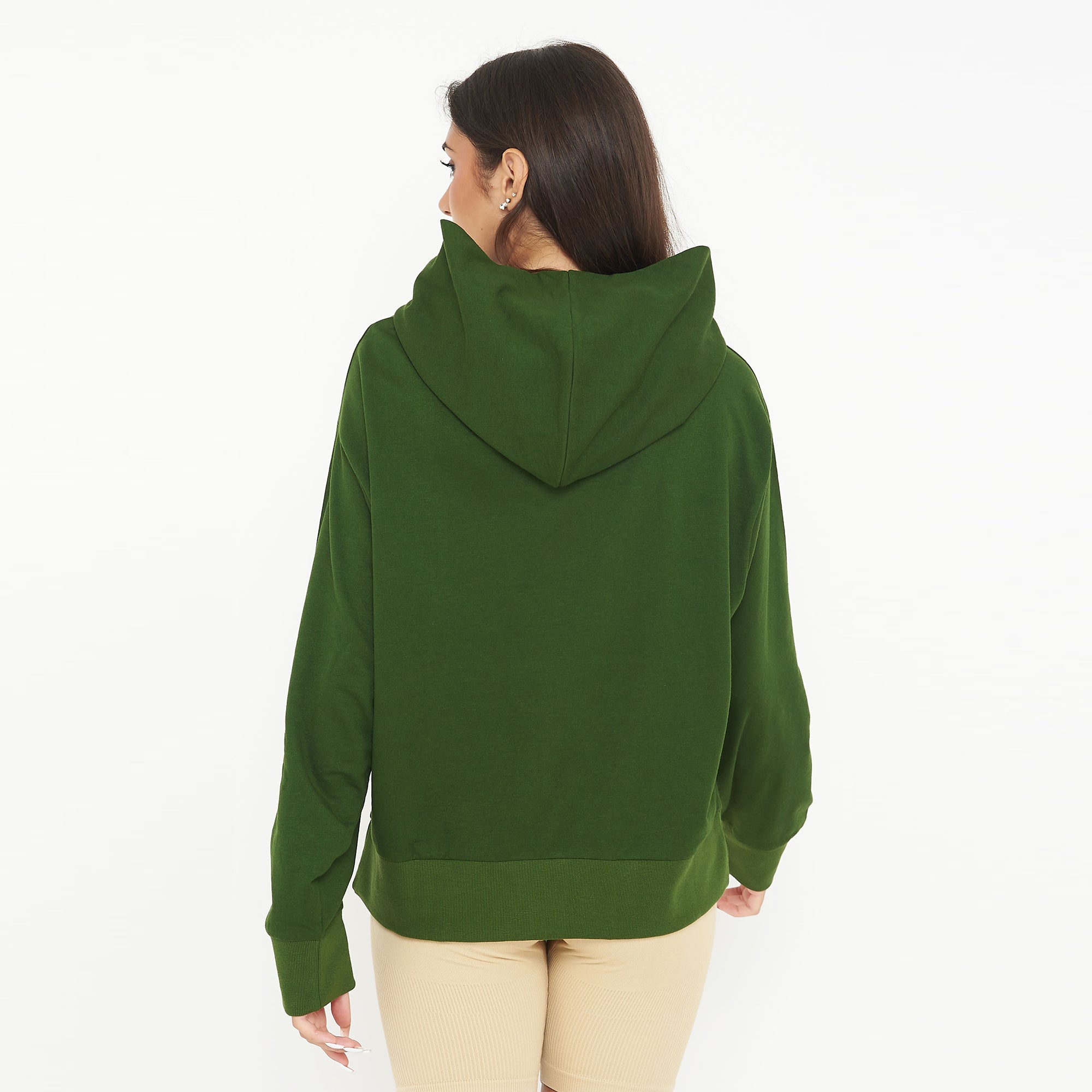 legea-felpa-unisex-con-cappuccio-f-boxy-verde-militare-m image 2