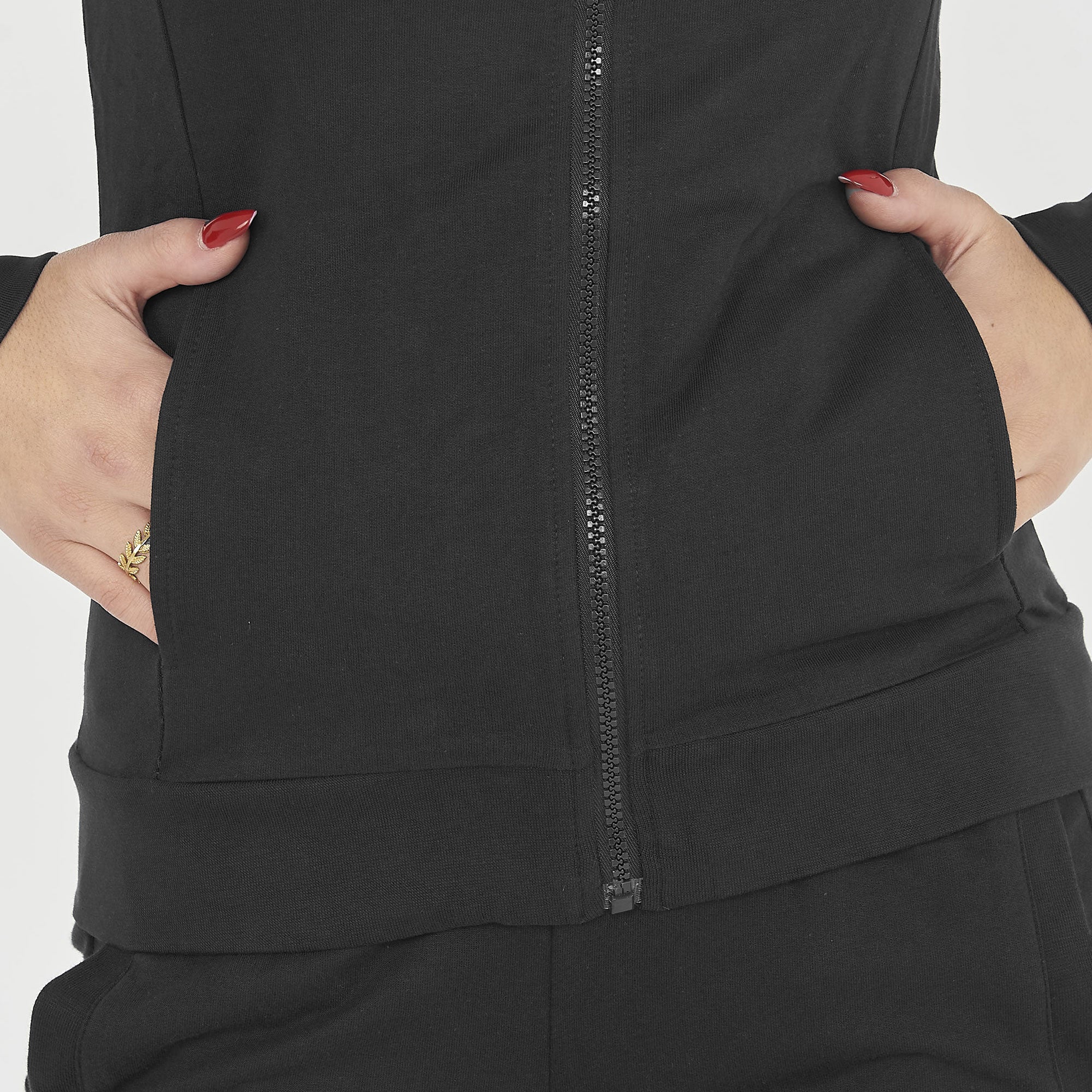 legea-dair-giacca-sportiva-donna-con-cappuccio-nero-2xl image 3